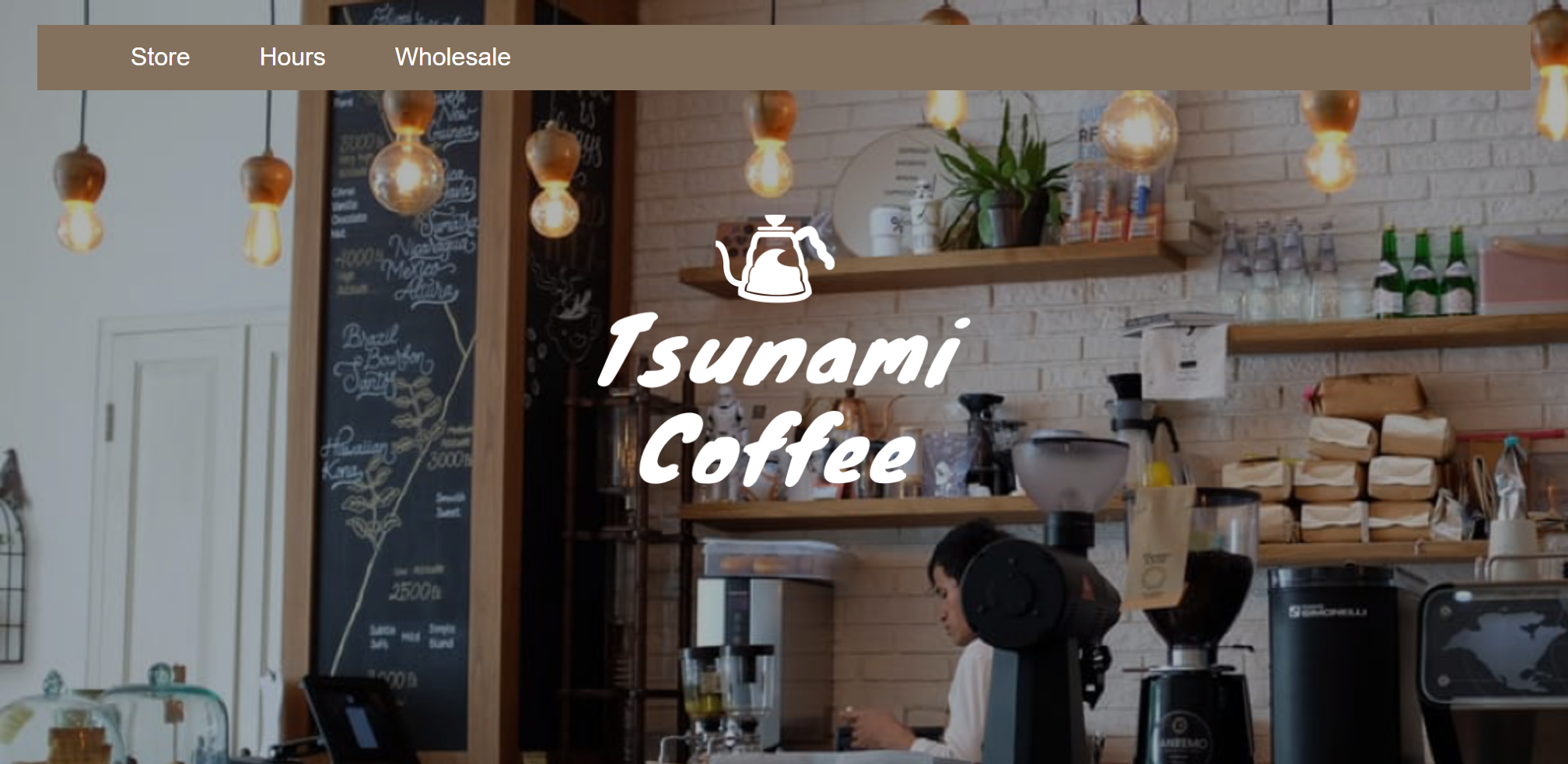 Coffee Shop Landing Page